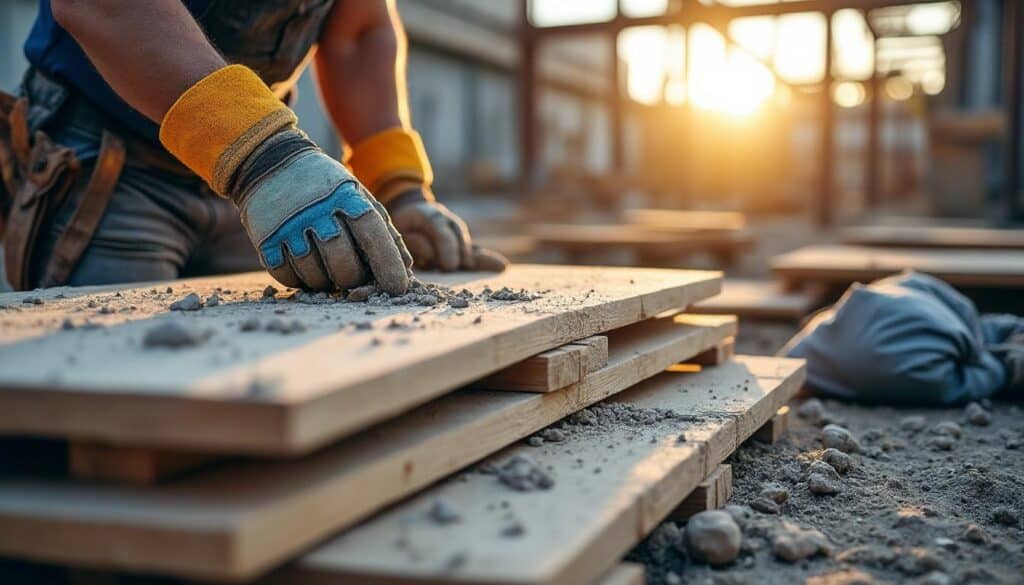 Comment gérer les déchets de coffrage béton sur un chantier