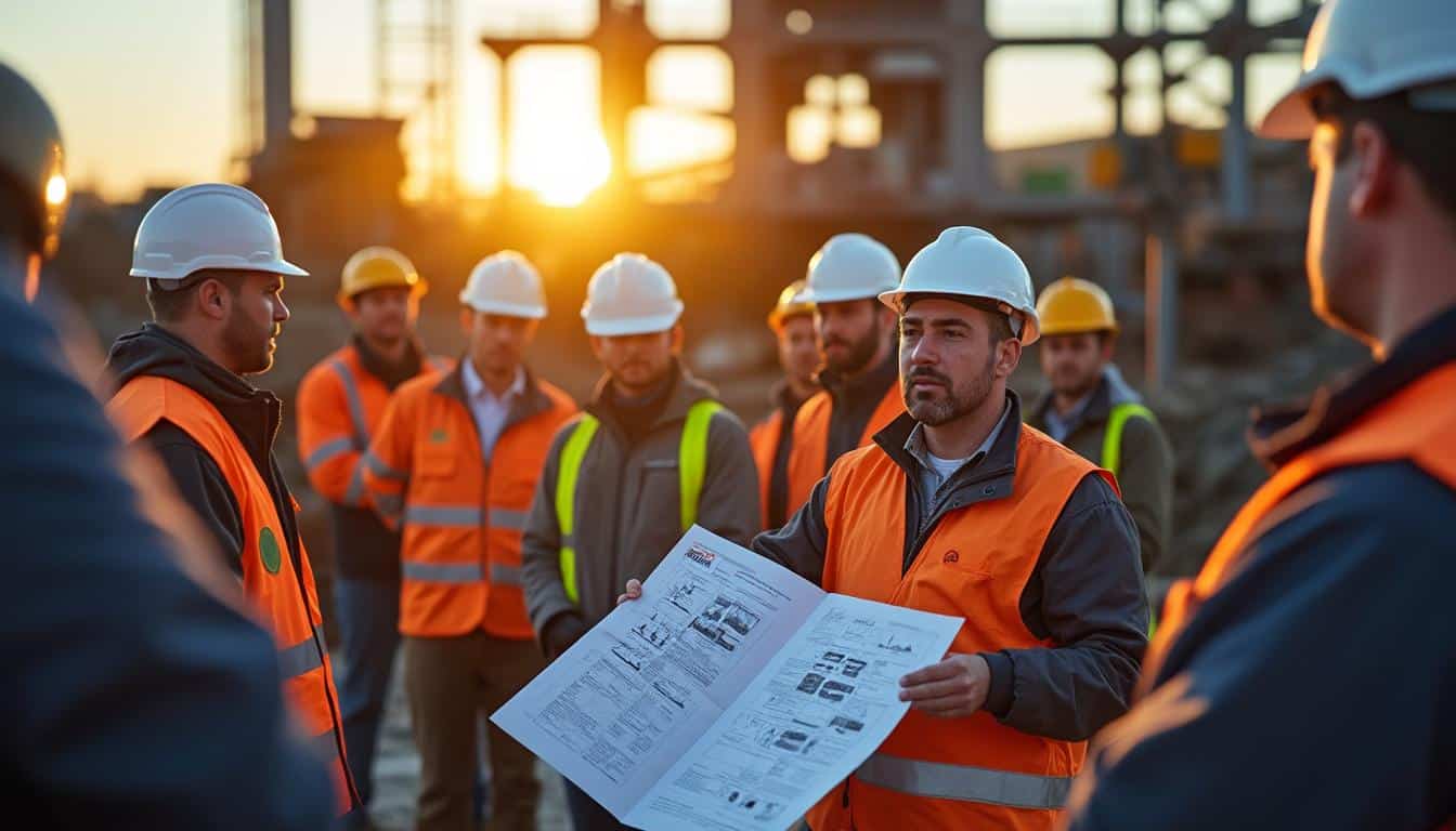 Illustration: Comprendre le rôle et le contenu de la formation du passeport de sécurité intérim dans le BTP