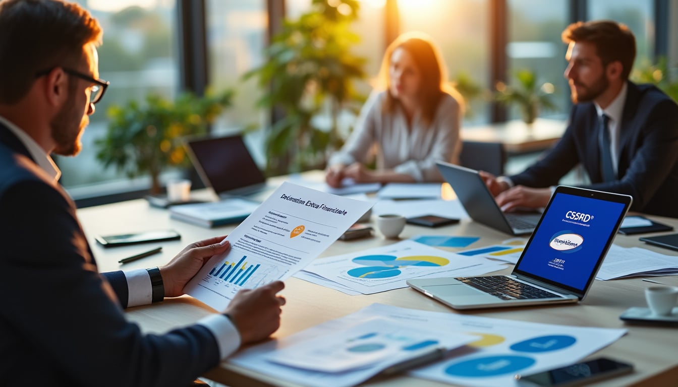 Illustration: Comprendre les différences entre la déclaration extra-financière et la nouvelle directive européenne