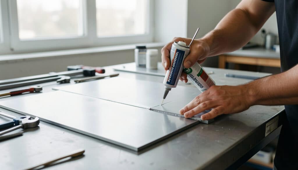 Comment réussir le collage de l’acier sans soudure