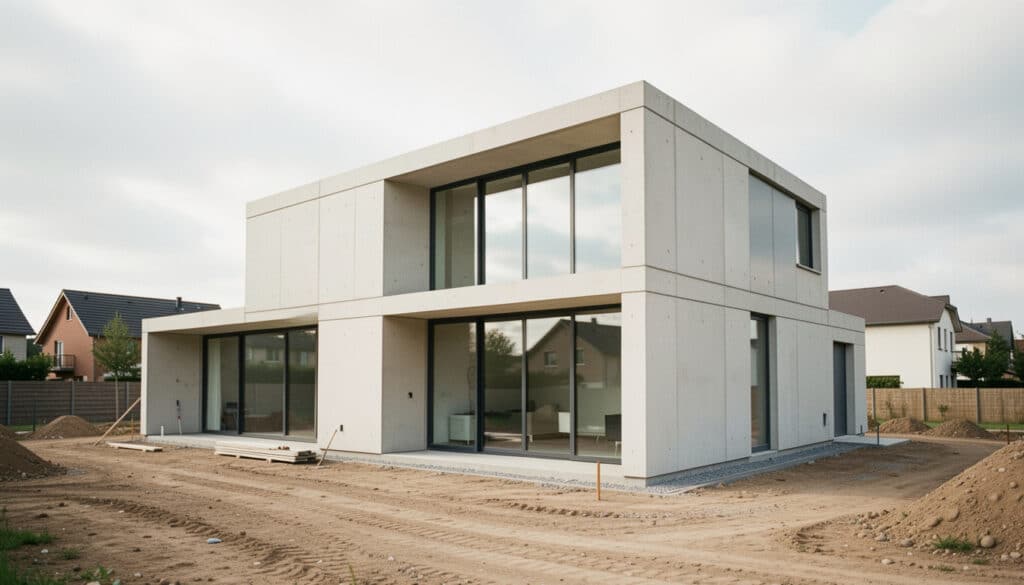 Maison en béton préfabriqué : avantages et limites