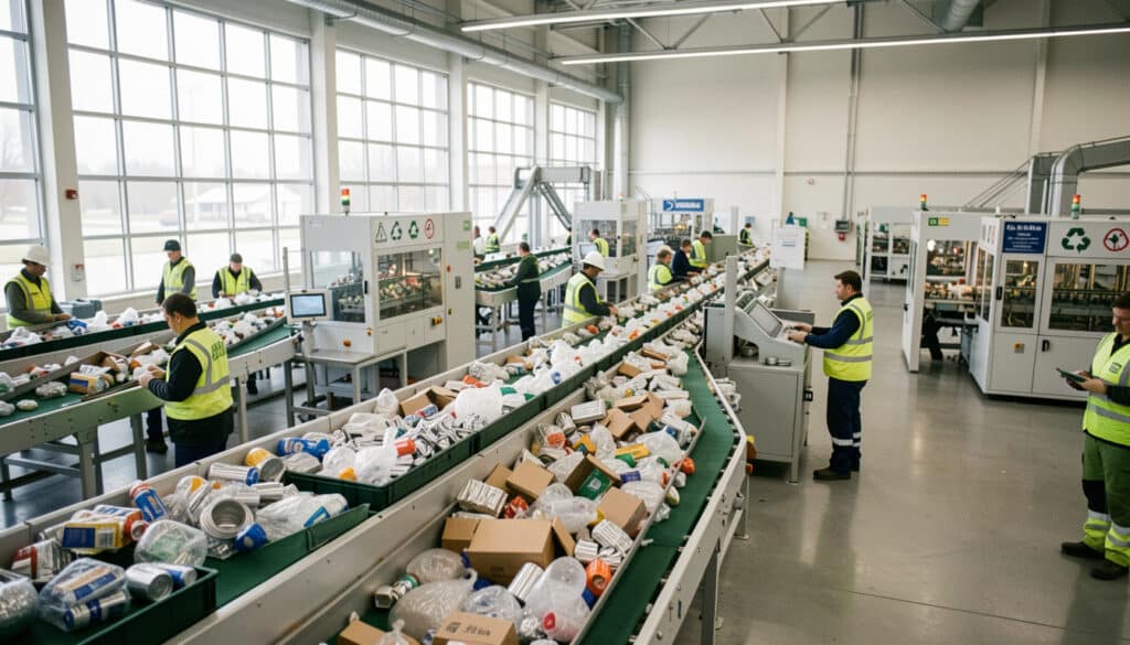 Comment fonctionne un centre de tri des déchets ?